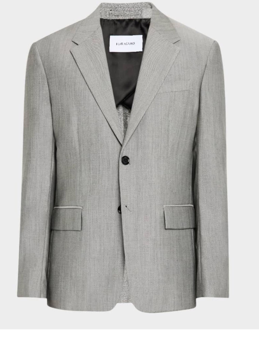 Salvatore Ferragamo Linen blazer gray